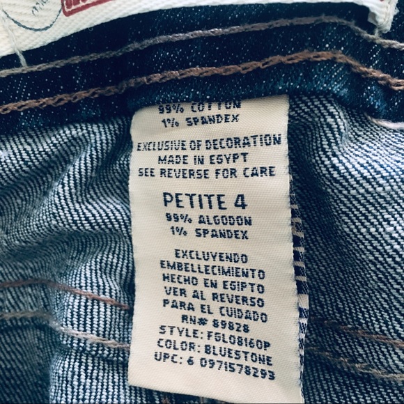 Faded Glory Classic Stretch Streight Petite Jeans - Picture 5 of 5